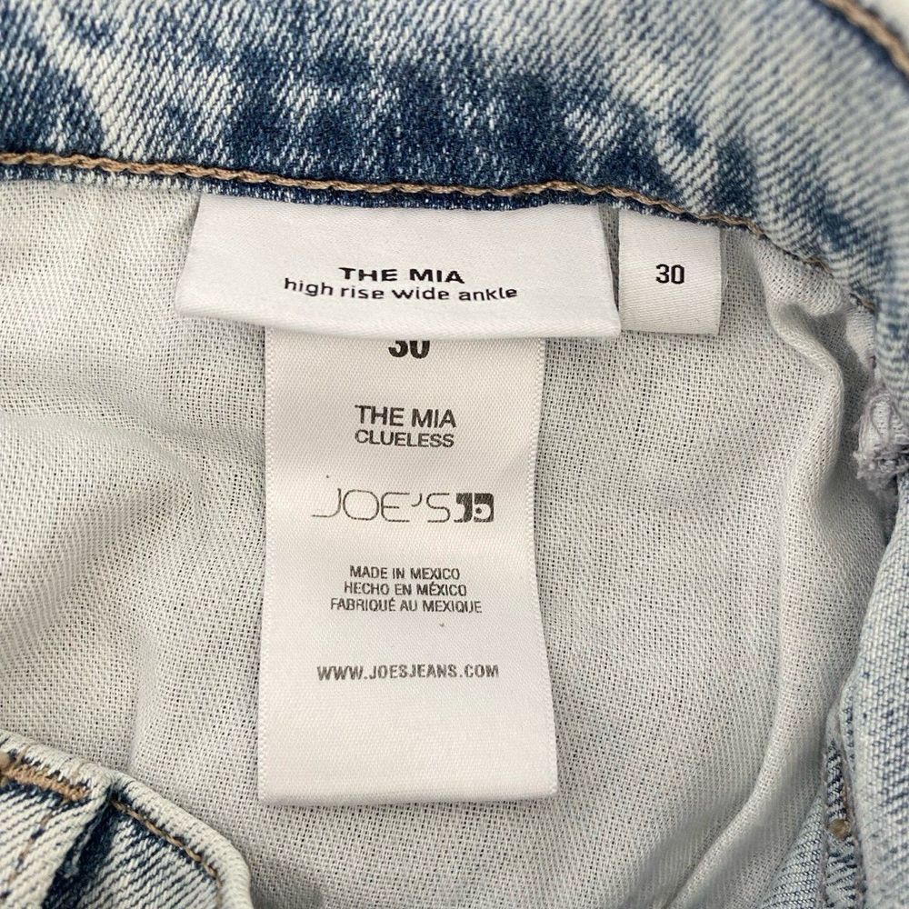 Joe's Jeans The Mia High Rise Wide Ankle Acid Wash Jean in Clueless Size 30 - Picture 7 of 8